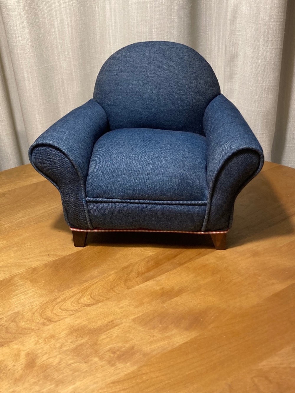 Upholstered doll 1/3 scale chair